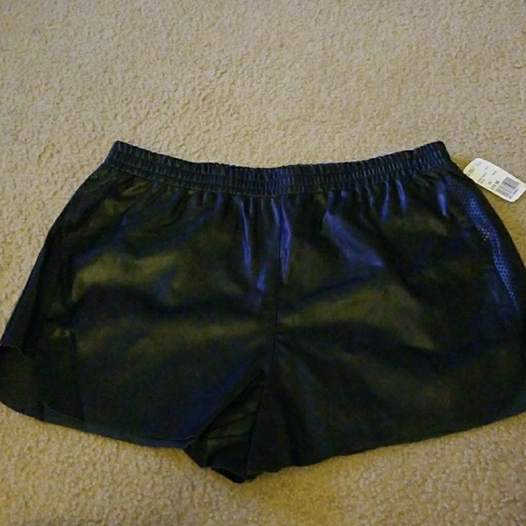 Forever 21 Pants - Black Leatherette Short